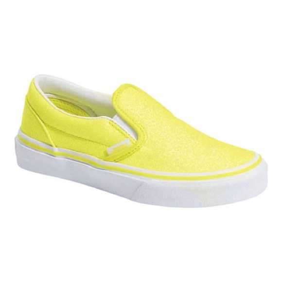 Vans Other - Vans Kids Slip On Neon Glitter
Size 7J OR $44.95
